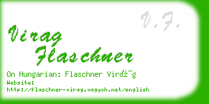 virag flaschner business card